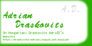 adrian draskovits business card